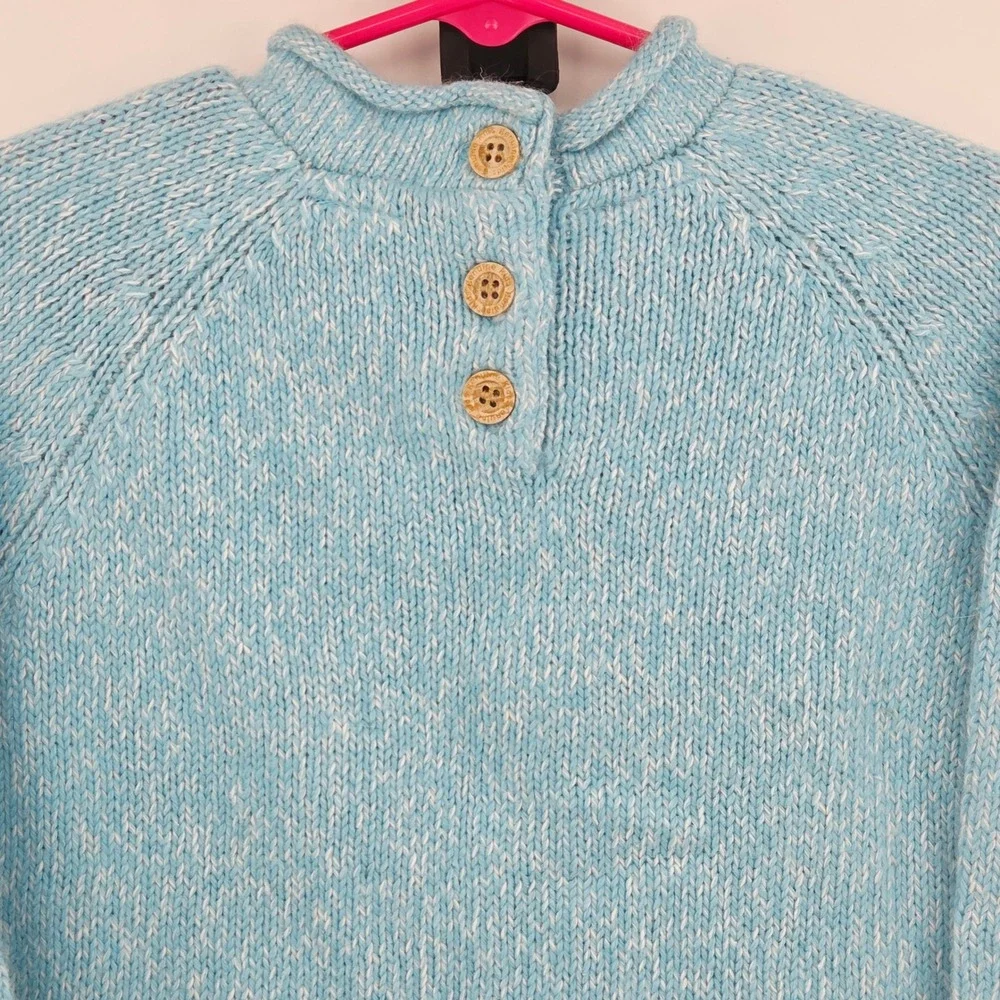 Genuine Kids OshKosh Blue Reindeer Rabbit Hair Blend Knit Sweater Toddler 2T Y2K